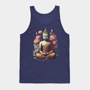 Floral Buddha 7 Tank Top